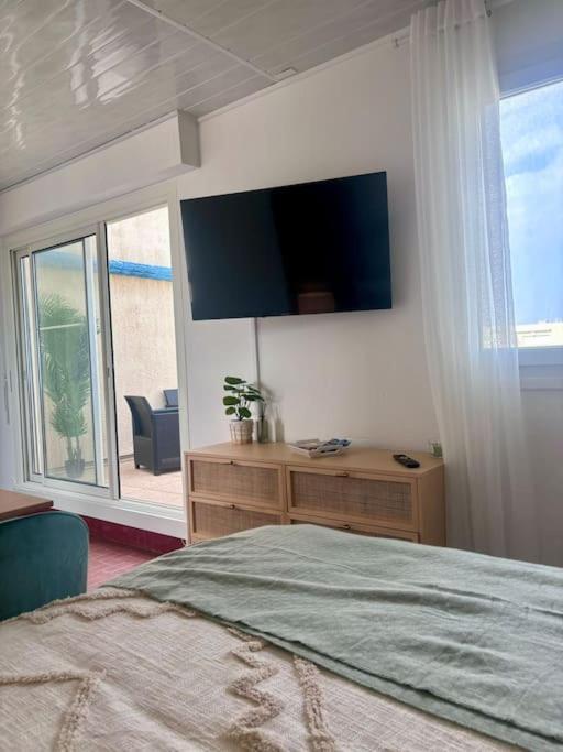 Grand Large Appartement Terrasse Front De Mer Barcares 르발카레스 외부 사진